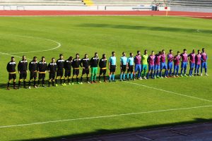 Paulo, Boni, Bruno, Ricardinho, Rocha, Novais, André, Jorge, Simão, Matos e Macieira